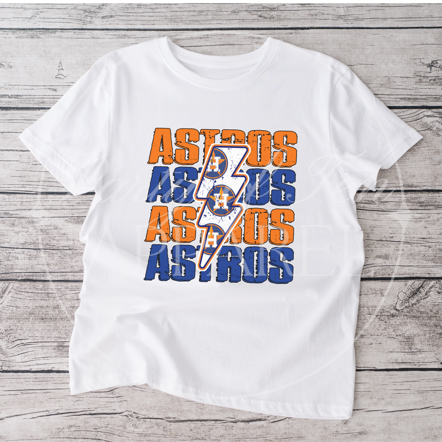 Astros Lightning Bolt Short Sleeve Shirt – Party of Ten Apparel